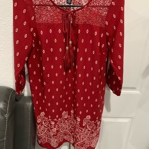 Forever 21 burgundy dress